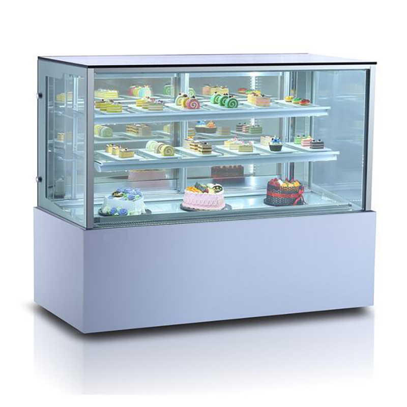 Upright Glass Cake Display Cabinet for Commercial Bakery