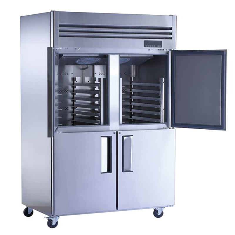 Vertical commercial stainless steel refrigerator