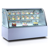 Curved three-tier cake display case