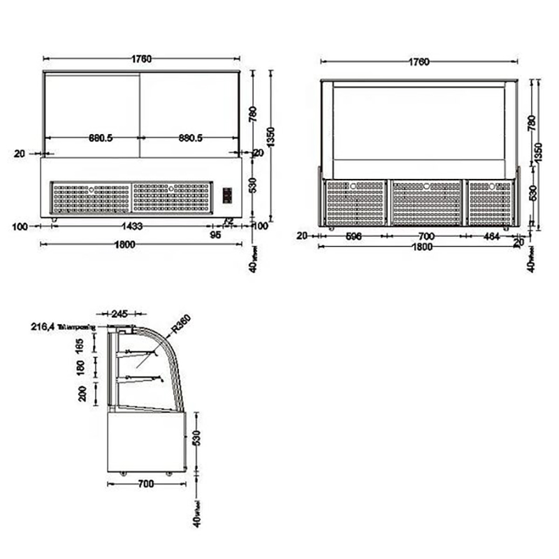 Curved sliding door premium