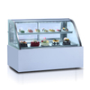 Curved three-tier cake display case