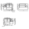 L-shaped cake display case