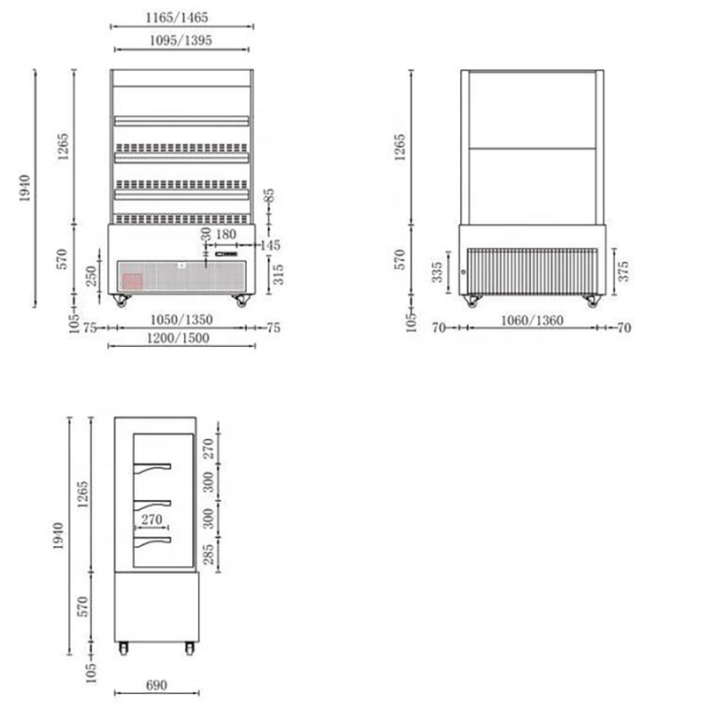 Refrigerated beverage display case